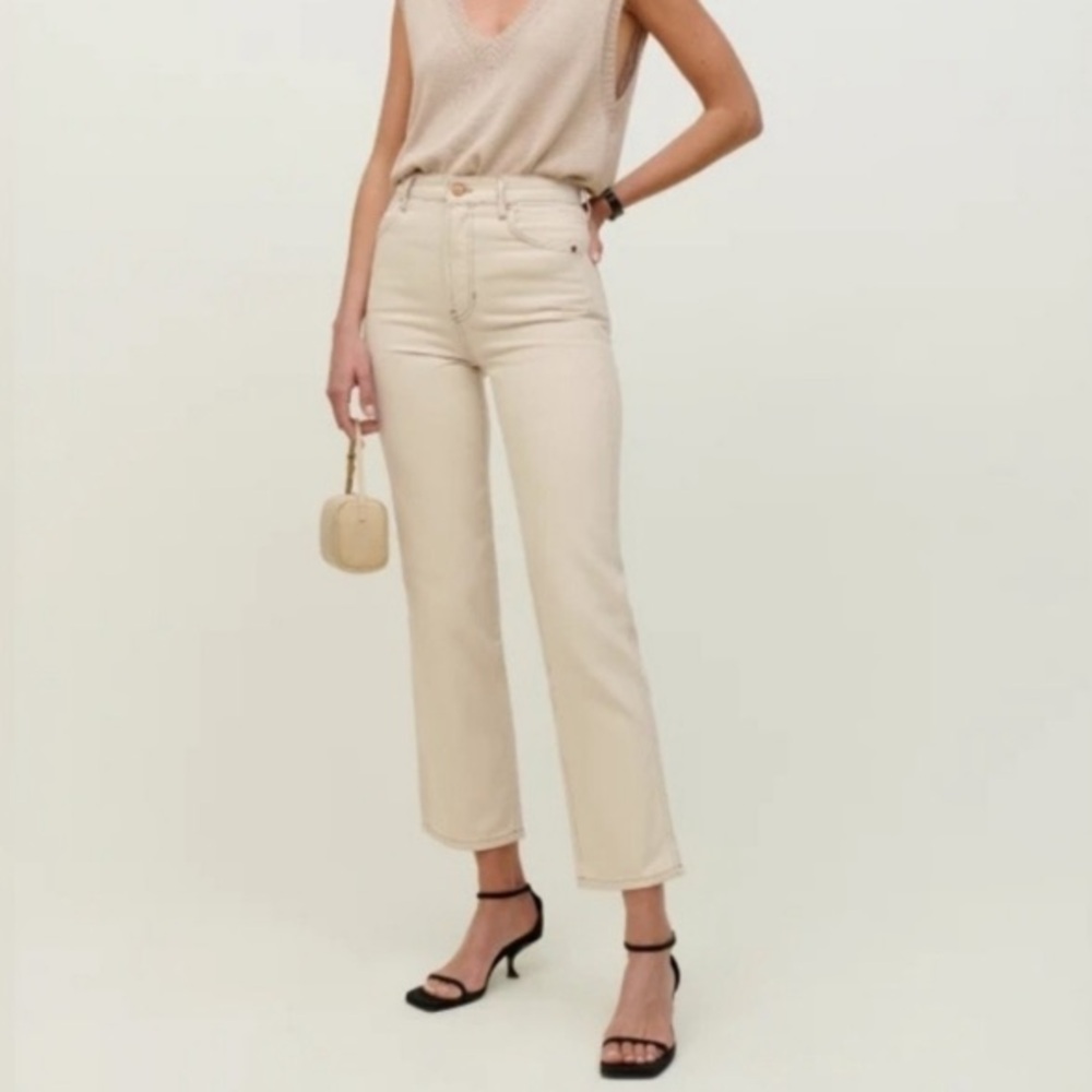 Reformation Cowboy High Rise Straight Jeans